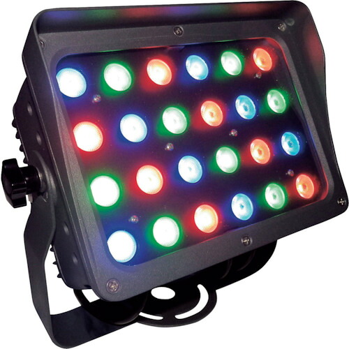 トライト（tlight） ＬＥＤ写真用照明 ＲＧＢ色つや 飾り気の無い制御装置付 照らしだす角３０°薄墨色上半身 【品番：FLOOD24ZF30B-C】