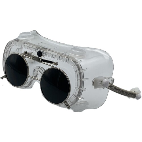 トーアボージン 遮光めがね付き添い人ゴーグル ４０１０ＦＵＣＳＢ ＴＢＰ６ 【品番：4010FUCSB TBP6】 DIY・工具-溶接面