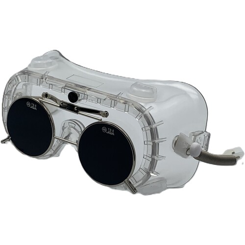 トーアボージン 遮光めがね付き添い人ゴーグル ４０１０ＦＵＳＢ ＴＢ８ 【品番：4010FUSB 結核症8】 花・ガーデン・DIY-安全・保護用品-溶接面