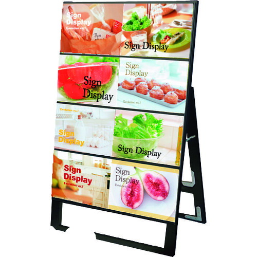 【別途送料あり】常磐精工（TOKISEI）　ブラックカードケーススタンド看板　Ｂ５横８片面　【品番：BCCSKB5Y8K】