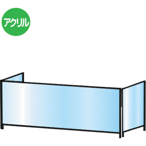 【別途送料あり】常磐精工(TOKISEI) ブラックパーテーションスタンド三面600X1100ロウ 【品番:BHBPL3F600X1100】
