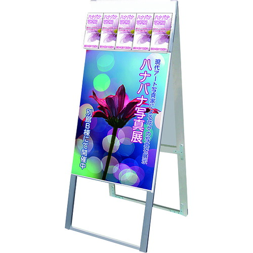 【別途送料あり】常磐精工（TOKISEI）　パンフレットケーススタンド看板　ＤタイプＢ２両面　【品番：PCSKDB2R】