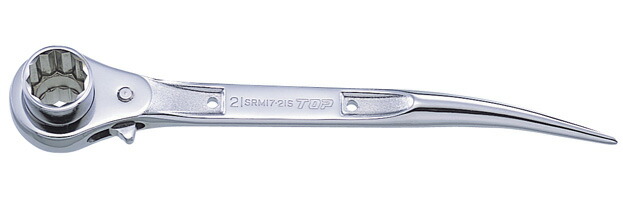 トップ工業 ステンレスラチェットレンチ(ショートタイプ) 【品番:SRM-17×21S】|住設プロ 店
