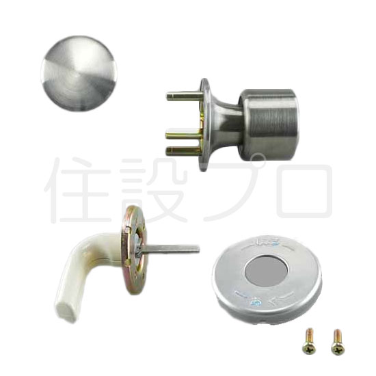 LIXIL（トステム）　ドア（握り玉）　シルバー　【品番：FNMZ040】