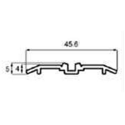 LIXIL（トステム）　インテリア建材 室内引戸 アルミレール 1枚建フラット下レール（Vレール方式用） L＝1596mm　シャイングレー　【品番：MEC62L1】 5,588円