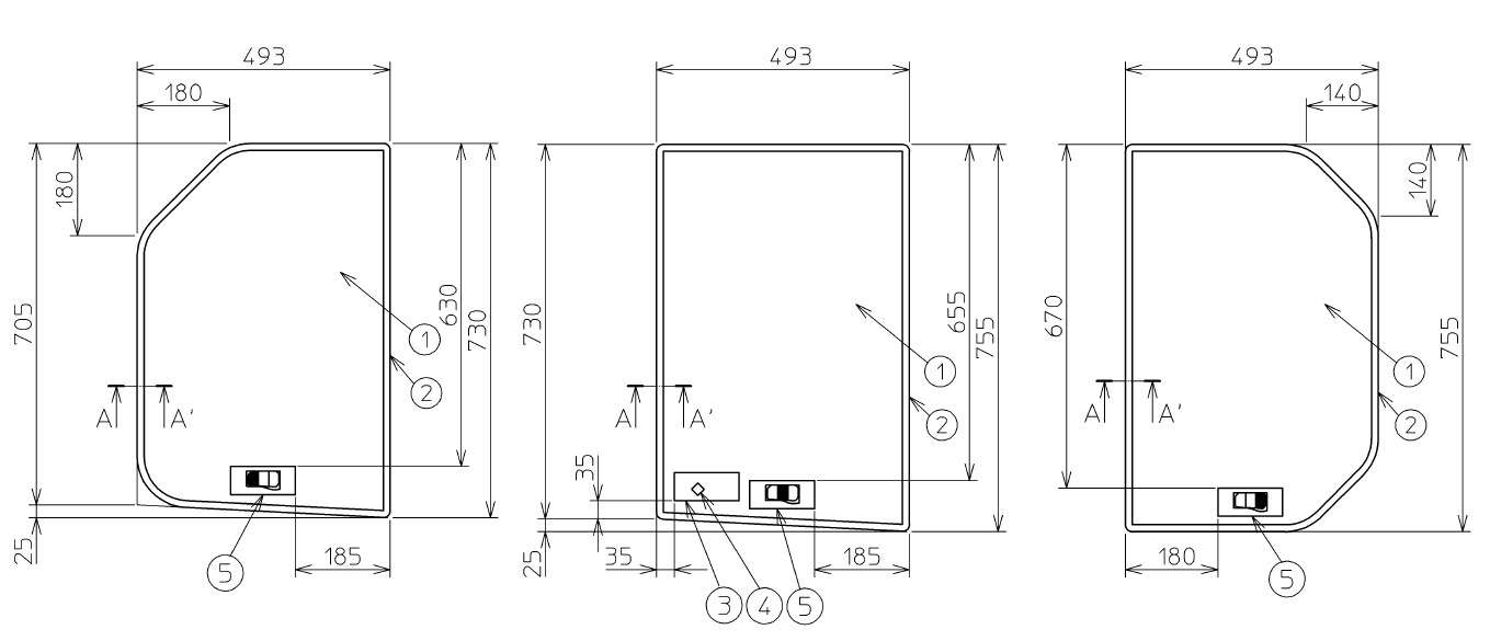 TOTO　Gタイプ用組合せ3枚風呂蓋L　【品番：EKK81036WNL】