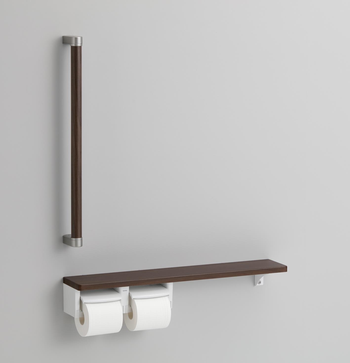 TOTO　手すり・紙巻器付手すり ダルブラウン　【品番：YHBS603F#MW】｜住設プロ　店