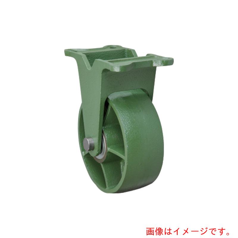 東北車輛製造所　鋳物製キャスター　幅広型固定金具付鉄車輪　１５０Ｘ５０　【品番：150X50TKFB】