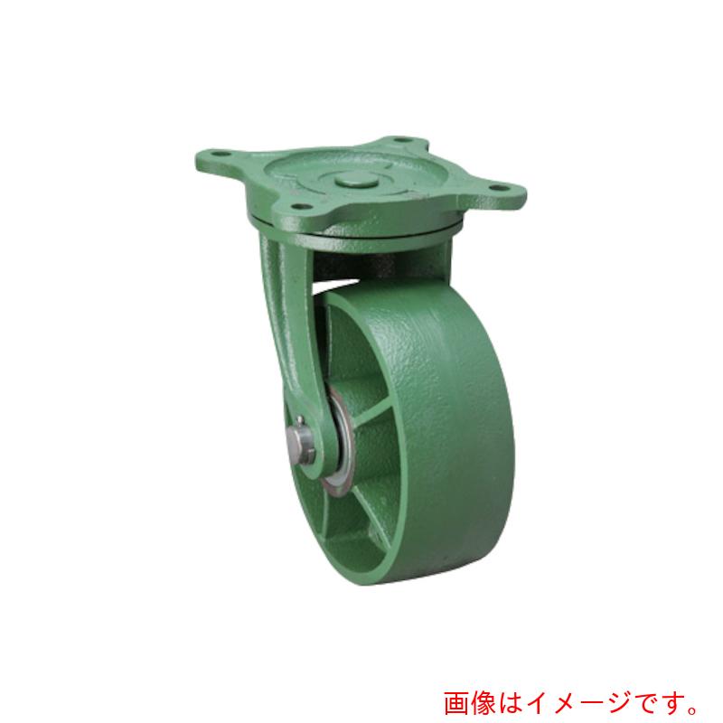東北車輛製造所　鋳物製キャスター　幅広型自在金具付鉄車輪　２５０Ｘ６５　【品番：250X65TBRFB】