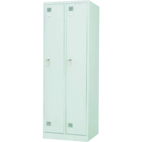 【別途送料あり】東洋事務器工業（TOYO）　２人用ロッカー　【品番：FLK-2-WH】