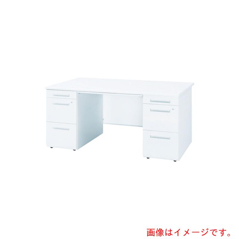 【別途送料あり】トヨセット　トヨスチール　両袖机　【品番：50CBH-147AAWW】