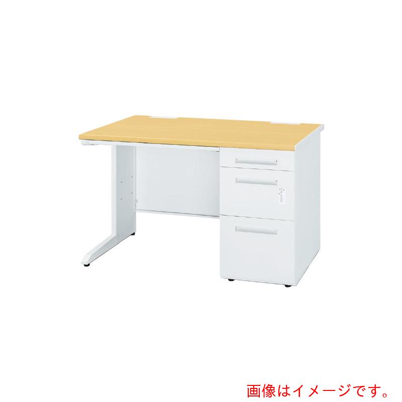 【別途貨物輸送あり】トヨ書き割り トヨスチール写真 片袖事務机 ５０ＳＢＨ－Ｄ１４８ＢＲＰＷ ペールアルダー 文字盤錠 【品番：50SBH-D148BRPW】