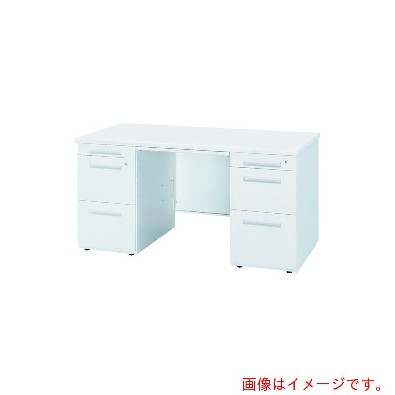 【別途送料あり】トヨセット　トヨスチール　両袖デスク　５０ＳＢＬ－１６６ＡＢＷＷ　ホワイト　【品番：50SBL-166ABWW】