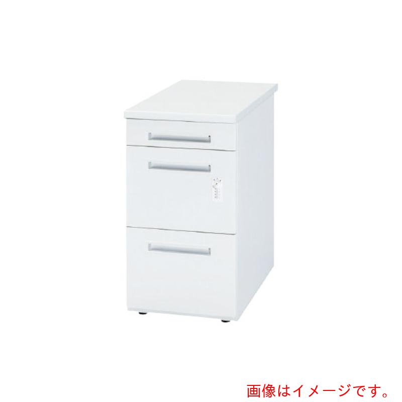 【別途貨物輸送あり】トヨ書き割り トヨスチール写真 脇勉強机（３段） ５０ＳＮＨ－Ｄ０４８ＢＰＷ ペールアルダー 文字盤錠 【品番：50SNH-D048BPW】