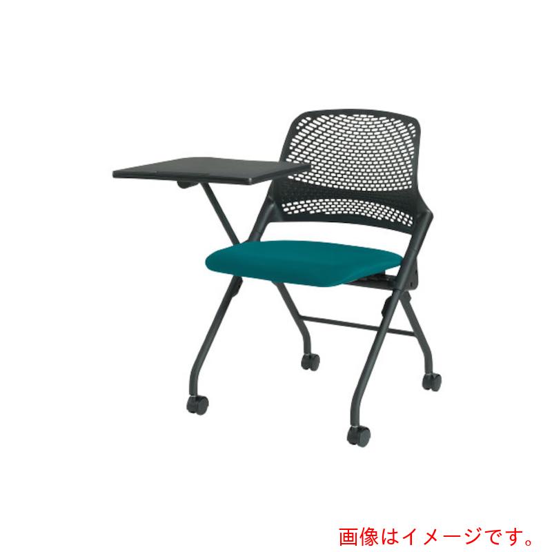 トヨ仕掛ける トヨスチール写真 おぼえ書き台付スタッキングチェア ＭＣＳ－１５０ＭＮＦ－Ｒ 赤いこと 【品番：MCS-150MNF-R】