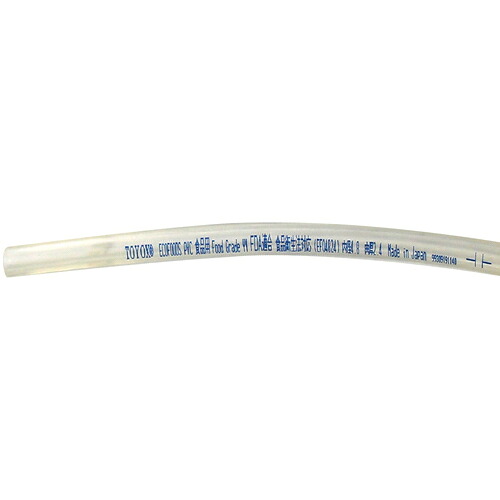 トヨックス(TOYOX) 食品用 ローラーポンプチューブ(塩ビ製) エコフーズPVC 内径4.8mm×外径8.0mm 長さ20m EF-04816 【品番:EF-04816】