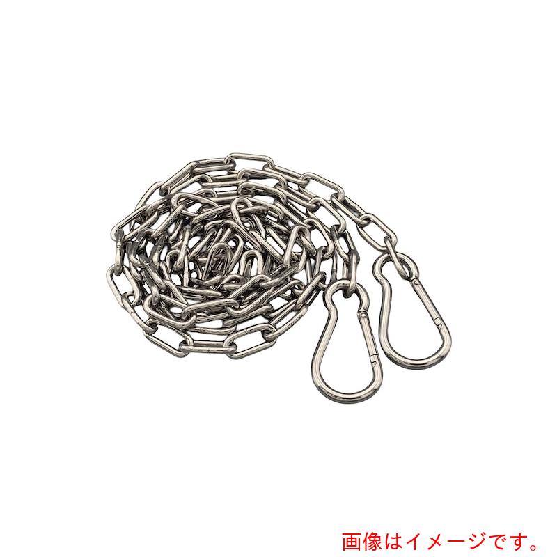 東京パーツセンター（TPC）　ラクテム　溶接チェーン　ステンレス　線径２ｍｍ　１０Ｍ　スナップフックＢ型付　【品番：WSA2-10】