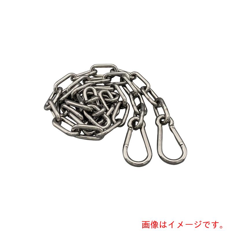 東京パーツセンター（TPC）　ラクテム　溶接チェーン　ステンレス　線径５ｍｍ　１０Ｍ　ＡＫフック付　【品番：WSA5-10】