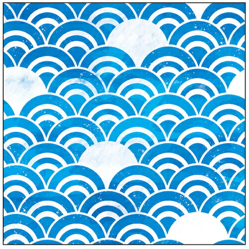 【別途送料あり】トレード　ｓｉｇｎ　ｃｉｔｙ　キャンバス　Ｐａｔｔｅｒｎ　青海波（青）　Ｓ３０　Ｎｏ．４３９４１　【品番：6300044160】