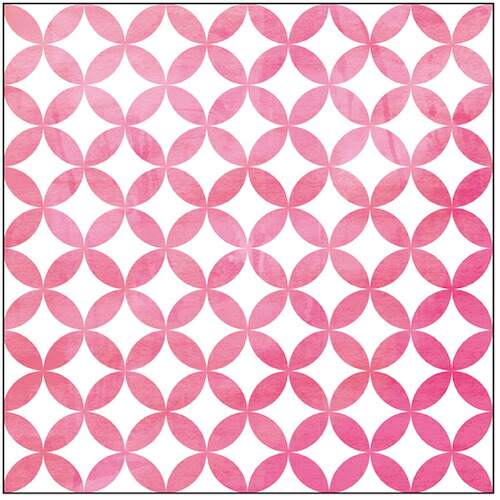 【別途送料あり】トレード　ｓｉｇｎ　ｃｉｔｙ　キャンバス　Ｐａｔｔｅｒｎ　七宝つなぎ（ピンク）　Ｓ２０　Ｎｏ．４３１７３　【品番：6300044165】
