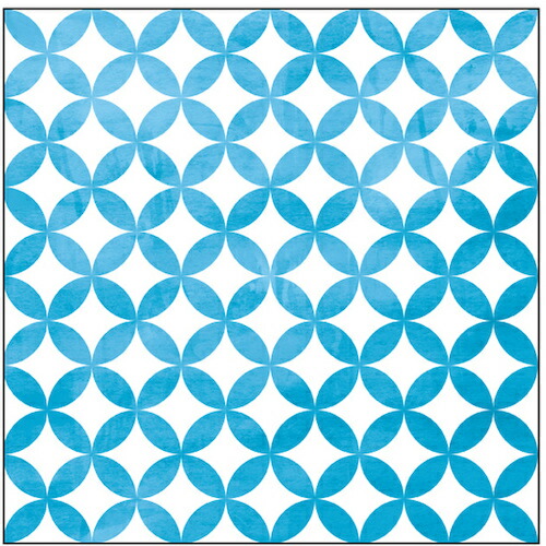 【別途送料あり】トレード　ｓｉｇｎ　ｃｉｔｙ　キャンバス　Ｐａｔｔｅｒｎ　七宝つなぎ（青）　Ｓ２０　Ｎｏ．４３１７７　【品番：6300044169】