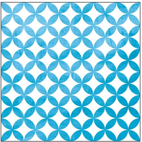 【別途送料あり】トレード　ｓｉｇｎ　ｃｉｔｙ　キャンバス　Ｐａｔｔｅｒｎ　七宝つなぎ（青）　Ｓ３０　Ｎｏ．４３１７８　【品番：6300044170】