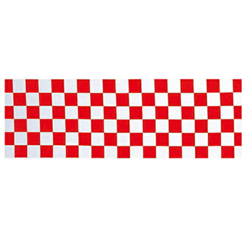 ★トレード　ｓｉｇｎ　ｃｉｔｙ　年間タイトルポップ　ビニール幕　市松　アカ　６０ｃｍ×５０ｍ巻　ＰＡ７－００４０　【品番：6300052941】