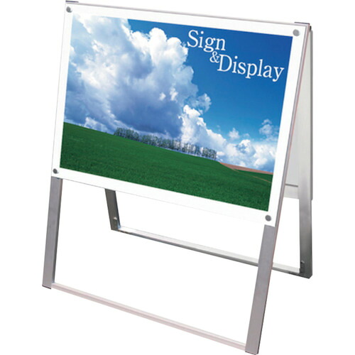 【別途送料あり】トレード　ｓｉｇｎ　ｃｉｔｙ　ポスター用スタンド看板　Ｂ２ヨコ　両面　面ホワイト　ＰＳＳＫ－Ｂ２ＹＲＷ　【品番：6300020214】