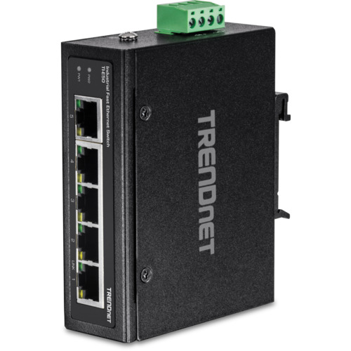 TRENDnet ５界面工業用ファストイーサネットＤＩＮ線路取り替えっこ 【品番：TI-E50】