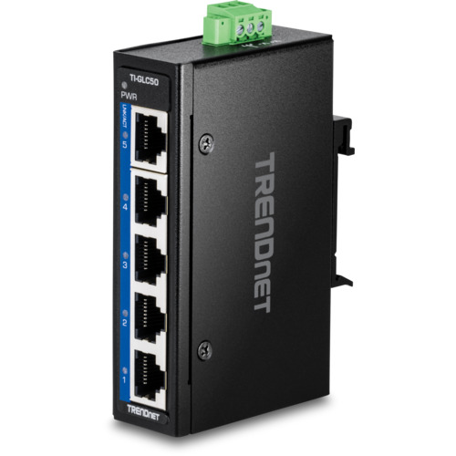 TRENDnet　５ポート　産業用ギガビットＤＩＮレールミニスイッチ　ＴＩ‐ＧＬＣ５０　【品番：TI-GLC50】
