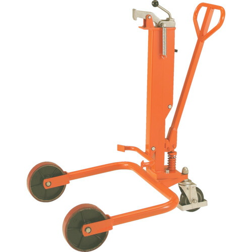 【別途送料あり】トラスコ中山（TRUSCO）　TRUSCO　ドラム缶運搬車　２５０ｋｇ　油圧式　８２０Ｘ８００ＸＨ１０５０　【品番：TDT-250】