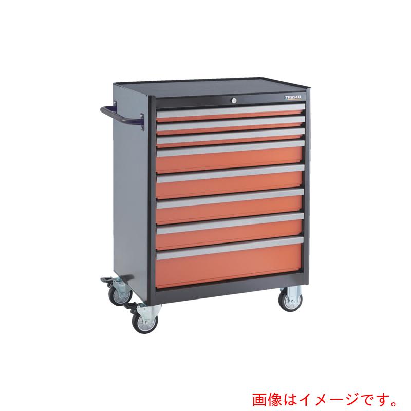 【別途貨物輸送あり】トラスコ中山（TRUSCO） TRUSCO 巻き押し入れ 抽き出し８段 ５０Ｘ３ １００Ｘ４ １５０Ｘ１ 間仕切り板付 【品番：TFRC-341S】