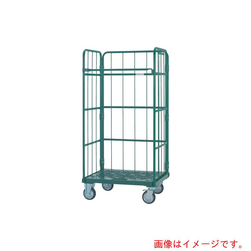 【別途貨物輸送あり】トラスコ中山（TRUSCO） TRUSCO カゴ車 御機嫌テノール省音型 ６００Ｘ８００Ｘ１７００ 回転させる遣りかた 脂底板 【品番：THT-XJ7C】