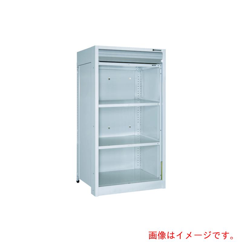 【別途貨物輸送あり】トラスコ中山（TRUSCO） TRUSCO 軽中量棚１５０型 シャッター付棚９００×４５０×Ｈ１２００ ４段 【品番：TLA43S-24MC】