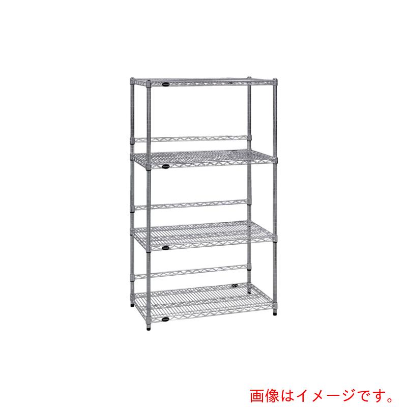 トラスコ中山（TRUSCO）　TRUSCO　スチール製メッシュラック　Ｗ９０５ＸＤ４５７ＸＨ１８３８　４段　　バックバー付　【品番：TMEBB6344】