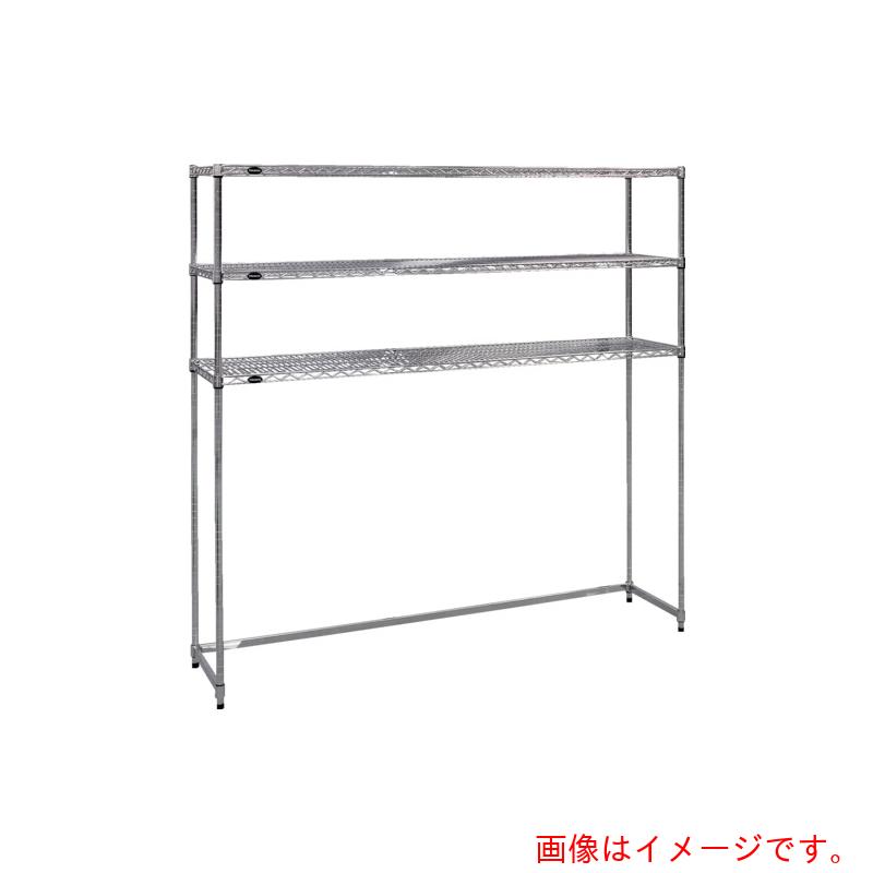 トラスコ中山(TRUSCO) TRUSCO スチール製メッシュラック下段開放型 W1824XD457XH1533 棚板3枚 【品番:TMESB5643】|住設プロ 店