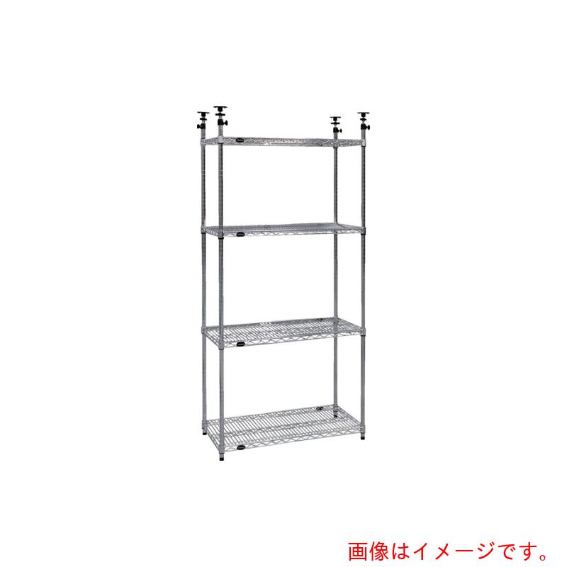 トラスコ中山（TRUSCO）　TRUSCO　スチール製メッシュテンションラック　Ｗ９０５ＸＤ３０５ＸＨ１９７８－２４７８　４段　【品番：TMET334】