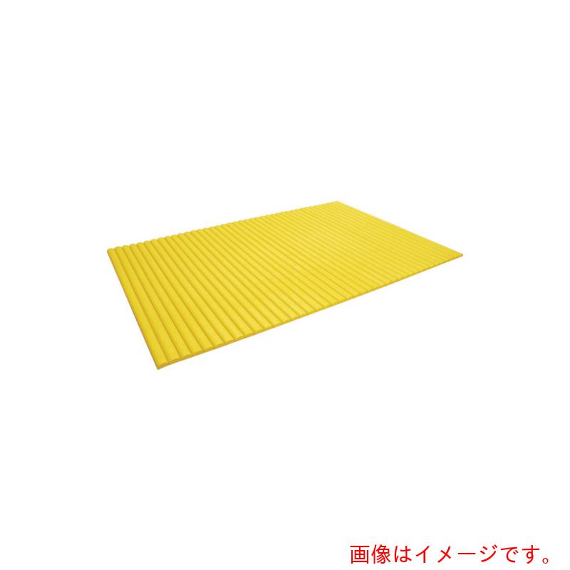 【別途送料あり】トラスコ中山（TRUSCO）　TRUSCO　ジャバラマット　粘着付き　１２００Ｘ１８００ｍｍ　イエロー　【品番：TNC-1218NT-Y】｜住設プロ　店