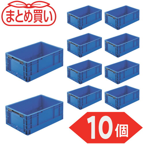 トラスコ中山（TRUSCO）　TRUSCO　【まとめ買い】オリコン　ＴＰＯ型　折りたたみコンテナ　ＴＰ規格　２４Ｌ　ダークブルー　１０個　【品番：TPO-342-DB-10P】