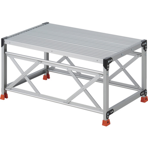 トラスコ中山(TRUSCO) TRUSCO 作業用踏台 1段 高さ0.5m 天板1000×600 【品番:TSF-11065】|住設プロ 店