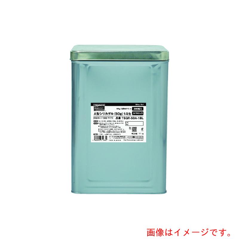 トラスコ中山（TRUSCO）　TRUSCO　Ａ型シリカゲル　吸湿・使い捨て型　コバルトレス１００ｇ　１００個入　１斗缶　【品番：TSGR-100A-18L】