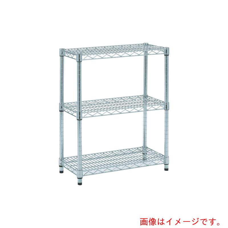 トラスコ中山（TRUSCO）　TRUSCO　ステンレス製メッシュラック　Ｈ７４５ＸＷ９０５ＸＤ６０９　３段　【品番：TSM-2363】