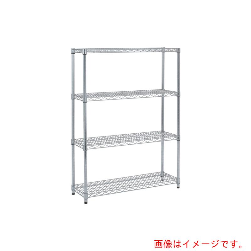 トラスコ中山（TRUSCO）　TRUSCO　ステンレス製メッシュラック　Ｈ１２２８ＸＷ１２０７ＸＤ４５７　４段　【品番：TSM-4444】