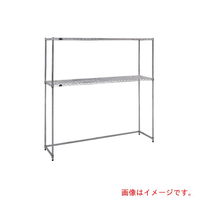 トラスコ中山(TRUSCO) TRUSCO ステンレス製メッシュラック下段開放型 W1824XD457XH1838 棚板2枚 【品番:TSMSB6642】|住設プロ 店