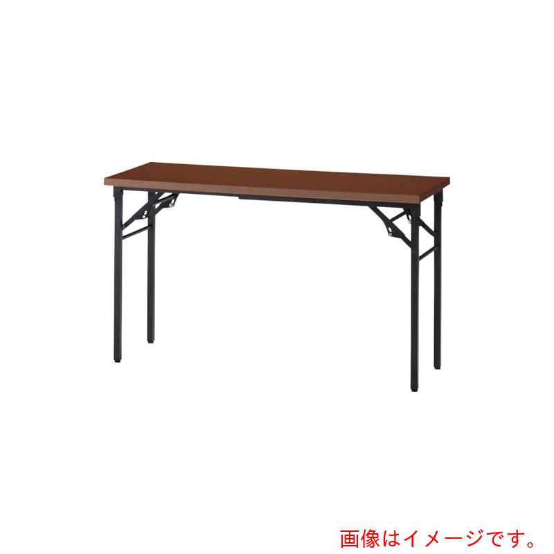 【別途送料あり】トラスコ中山（TRUSCO）　TRUSCO　折りたたみ会議テーブル　１８００Ｘ６００ＸＨ７００　棚板なし　ウォールナット　【品番：TST-1860-WN】