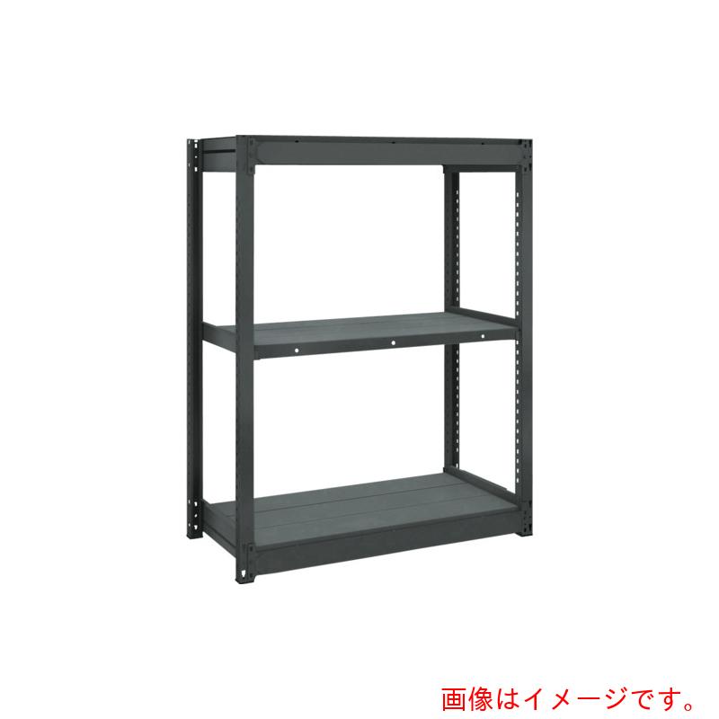 【別途送料あり】トラスコ中山（TRUSCO）　TRUSCO　ＴＵＧ型軽量棚　黒　１００ｋｇ単体　９４０Ｘ６２４ＸＨ１２００　３段　【品番：TUG100-43L-3-BK】｜住設プロ　店