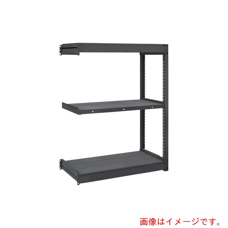 【別途貨物輸送あり】トラスコ中山（TRUSCO） TRUSCO ＴＵＧ型軽さ棚 黒 １００ｋｇかかわり合い １２４０Ｘ６２４ＸＨ１２００ ３段 【品番：TUG100-44L-3B-BK】