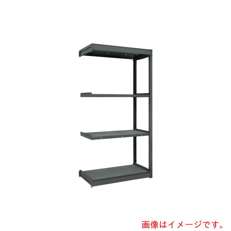 【別途送料あり】トラスコ中山（TRUSCO）　TRUSCO　ＴＵＧ型軽量棚　黒　１００ｋｇ連結　９４０Ｘ６２４ＸＨ１８００　４段　【品番：TUG100-63L-4B-BK】