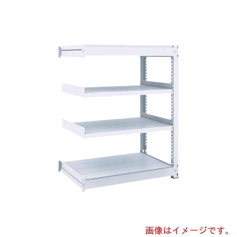 【別途貨物輸送あり】トラスコ中山（TRUSCO） TRUSCO ＴＵＧ型中量雄捻子受け答え棚 ３００ｋｇ 繋ぎ合わせる型 １８００×４７６×Ｈ１２００ ４段 【品番：TUG300-46S-4B】