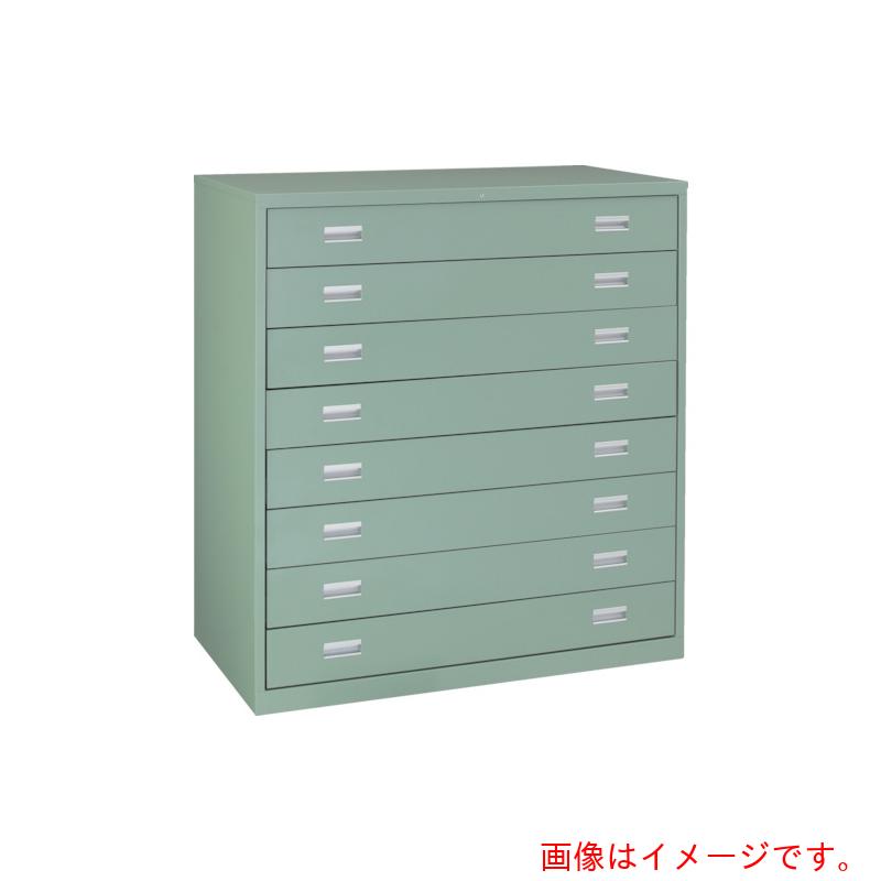 【別途送料あり】トラスコ中山（TRUSCO）　TRUSCO　スリーロックワイドキャビネット　１２００Ｘ６５０ＸＨ１３００　８段　【品番：TWK-1201B】 302,975円